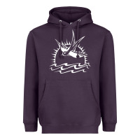 Plum Captain Jack Sparrow Tattoo WHITE Heavyweight Hoodie - minhPixels