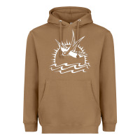 Toasted Coconut Captain Jack Sparrow Tattoo WHITE Heavyweight Hoodie - minhPixels