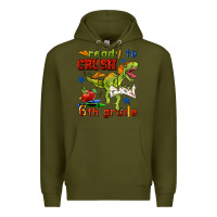 Army Green ready to crush 6th grade Premium Hoodie - BundleAndBundleShop