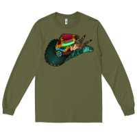 Army Green aztec sunflower cowboy hat Long Sleeve Tee - Jasminsmagicworld