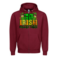 Burgundy Beer Irish Periodic table St. Patrick's Zipper Hoodie - LillyAllenDesigns