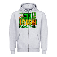 Heather Grey Beer Irish Periodic table St. Patrick's Zipper Hoodie - LillyAllenDesigns
