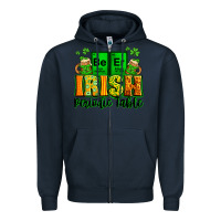 Navy Beer Irish Periodic table St. Patrick's Zipper Hoodie - LillyAllenDesigns