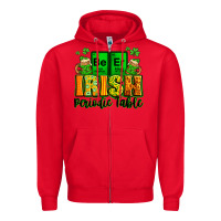 Red Beer Irish Periodic table St. Patrick's Zipper Hoodie - LillyAllenDesigns