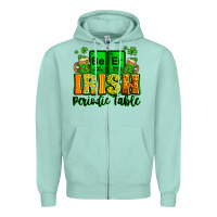 Seafoam Beer Irish Periodic table St. Patrick's Zipper Hoodie - LillyAllenDesigns