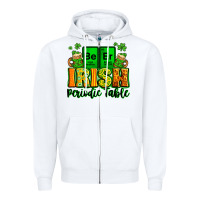 White Beer Irish Periodic table St. Patrick's Zipper Hoodie - LillyAllenDesigns