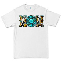 White Sunflower Turquoise Gemstone Cowhide Mom Premium Tee - Bettercallsaul