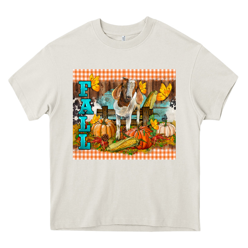 Fall With Baby Goat Heavy Core Tee by LillyAllenDesigns | Teevron