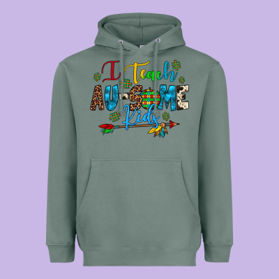 I Teach Au Some Kids Heavyweight Hoodie Designed By Artiststas