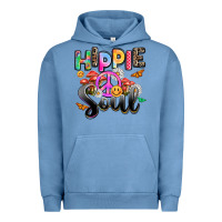 Pigment Pebble Blue hippie soul Urban Hoodie - AdoDesignShop