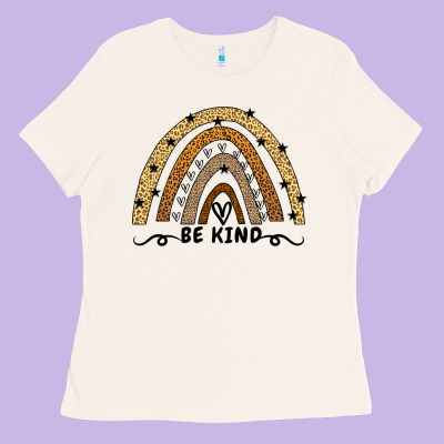 Be Kind Rainbow Ladies Tee Designed By Bettercallsaul