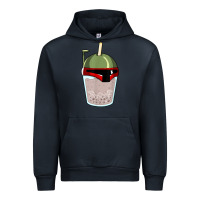 Navy bubble fett boba tea funny sci fi pun pearl milk tea gift t shirt Urban Hoodie - minhPixels