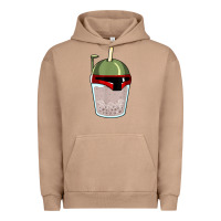 Pigment Burro bubble fett boba tea funny sci fi pun pearl milk tea gift t shirt Urban Hoodie - minhPixels