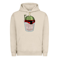 Pigment French Oak bubble fett boba tea funny sci fi pun pearl milk tea gift t shirt Urban Hoodie - minhPixels
