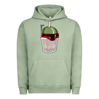 Pigment Oil Green bubble fett boba tea funny sci fi pun pearl milk tea gift t shirt Urban Hoodie - minhPixels