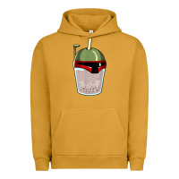 Pigment Peanut Butter bubble fett boba tea funny sci fi pun pearl milk tea gift t shirt Urban Hoodie - minhPixels