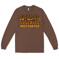 Chestnut Elevated melanated educated motivated Long Sleeve Tee - HowdyJamesFarm
