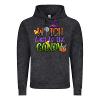 Vintage Black witch way to the candy Vintage Hoodie - CowGirlArtShop