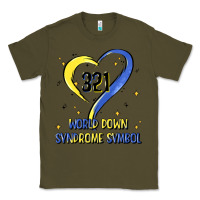 Army Green world down syndrome symbol Classic Tee - Artiststas