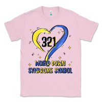 Bubblegum Pink world down syndrome symbol Classic Tee - Artiststas