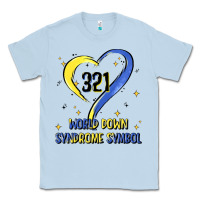 Dusty Blue world down syndrome symbol Classic Tee - Artiststas