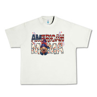 Pistachio American mama with gnome Mother's Day Urban Heavy Tee - HowdyJamesFarm