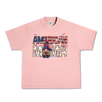 Salmon American mama with gnome Mother's Day Urban Heavy Tee - HowdyJamesFarm