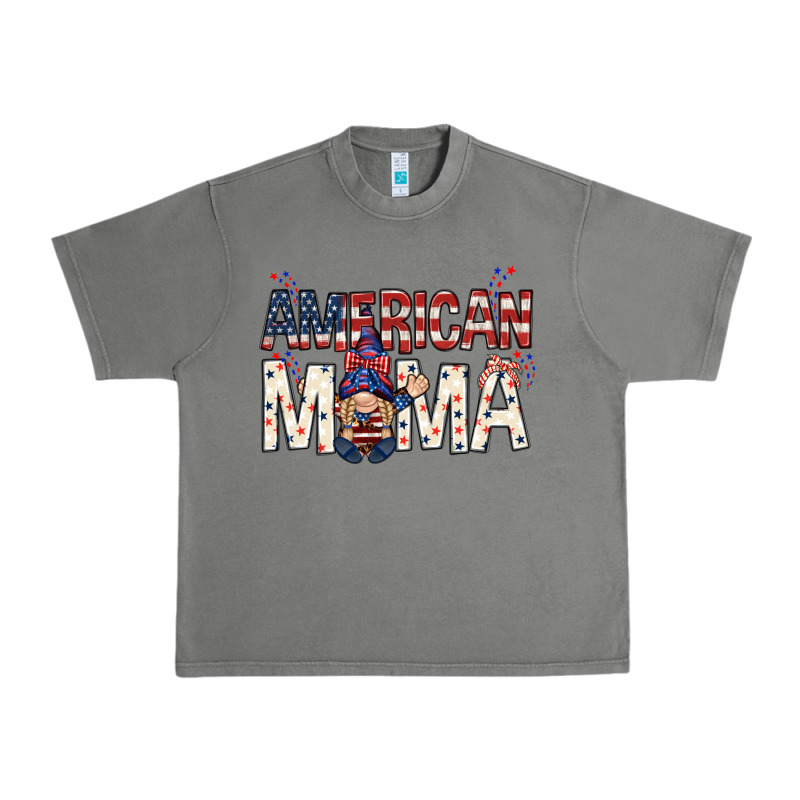 American Mama With Gnome Mother's Day Urban Heavy Tee by HowdyJamesFarm | Teevron