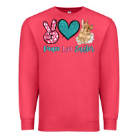 Cardinal peace love easter with bunny and butterfly Premium Sweatshirt - Artiststas