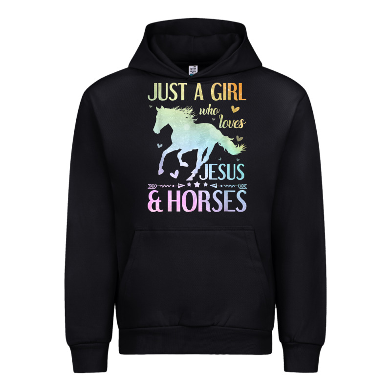 Jesus And Horses, Horse Gifts For Girls, Women Urban Hoodie by minhPixels | Teevron