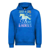 Cobalt Jesus And Horses, Horse Gifts For Girls, Women Urban Hoodie - minhPixels