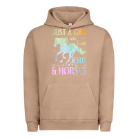 Pigment Burro Jesus And Horses, Horse Gifts For Girls, Women Urban Hoodie - minhPixels