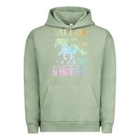 Pigment Oil Green Jesus And Horses, Horse Gifts For Girls, Women Urban Hoodie - minhPixels