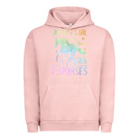 Pigment Salmon Jesus And Horses, Horse Gifts For Girls, Women Urban Hoodie - minhPixels