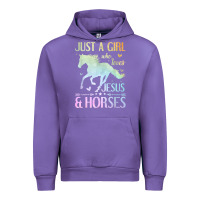 Tulip Jesus And Horses, Horse Gifts For Girls, Women Urban Hoodie - minhPixels
