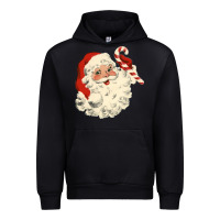 Black santa vintage face Urban Hoodie - minhPixels