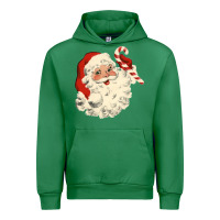 Emerald santa vintage face Urban Hoodie - minhPixels