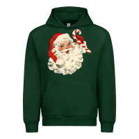 Forest Green santa vintage face Urban Hoodie - minhPixels