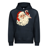 Navy santa vintage face Urban Hoodie - minhPixels