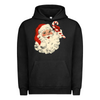 Pigment Black santa vintage face Urban Hoodie - minhPixels
