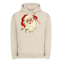 Pigment French Oak santa vintage face Urban Hoodie - minhPixels