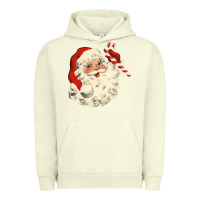 Pigment Pistachio santa vintage face Urban Hoodie - minhPixels