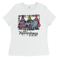 White hippopotamus, Christmas Carols, Christmas, Christmas market, christmas Ladies Tee - Bettercallsaul