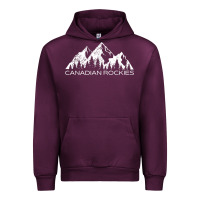 Mauve Wine Canadian Rockies Gift Canada Rocky Mountains Souvenir Urban Hoodie - minhPixels