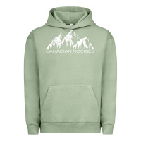 Pigment Oil Green Canadian Rockies Gift Canada Rocky Mountains Souvenir Urban Hoodie - minhPixels