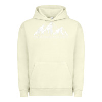 Pigment Pistachio Canadian Rockies Gift Canada Rocky Mountains Souvenir Urban Hoodie - minhPixels