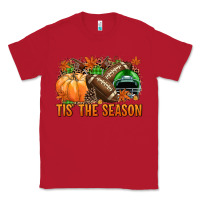 Red Tis' the season Football green helmet Classic Tee - NancyCooperArtShop