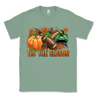 Sage Tis' the season Football green helmet Classic Tee - NancyCooperArtShop