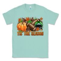 Seafoam Tis' the season Football green helmet Classic Tee - NancyCooperArtShop
