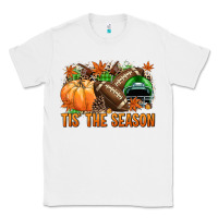 White Tis' the season Football green helmet Classic Tee - NancyCooperArtShop